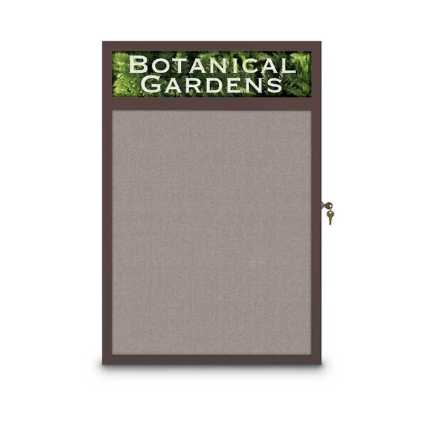 United Visual Products Open Faced Traditional Corkboard, 60x48" UV644A-SATIN-BUFF - main